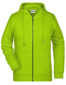 James & Nicholson JN8025 Ladies´ Zip-Hoody - /Acid-Yellow - S