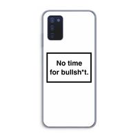No time: Samsung Galaxy A03s Transparant Hoesje
