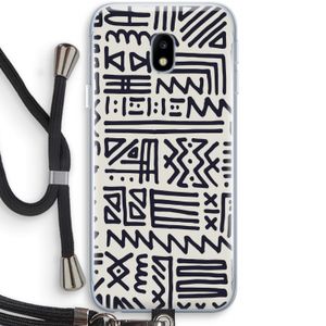 Marrakech print: Samsung Galaxy J3 (2017) Transparant Hoesje met koord