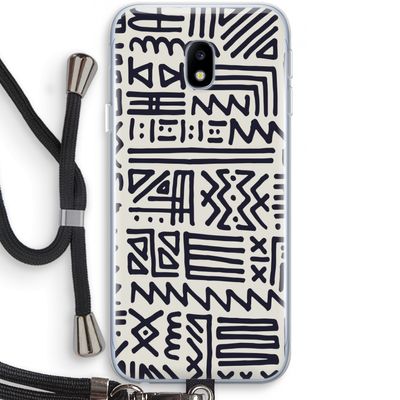 Marrakech print: Samsung Galaxy J3 (2017) Transparant Hoesje met koord
