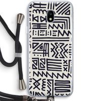 Marrakech print: Samsung Galaxy J3 (2017) Transparant Hoesje met koord