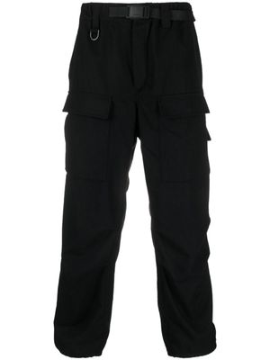 Y-3 pantalon crop à poches cargo - Noir