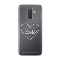 Best heart pastel: Samsung Galaxy A6 Plus (2018) Transparant Hoesje