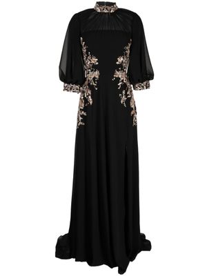 Saiid Kobeisy robe longue à sequins - Noir