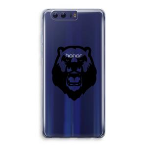 Angry Bear (black): Honor 9 Transparant Hoesje