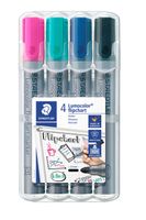 Viltstift Staedtler 356 voor flipover rond 2mm set ÃƒÆ' 4 stuks assorti