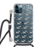 Makis: iPhone 12 Pro Max Transparant Hoesje met koord