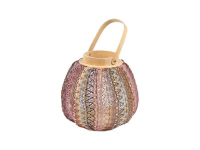 Lantaarn julie paars s, 26x23 cm - Buitengewoon de boet