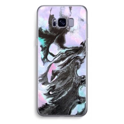 Pastel zwart: Samsung Galaxy S8 Plus Transparant Hoesje