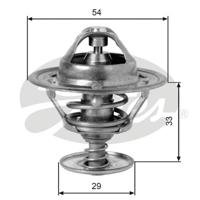 Thermostaat, koelvloeistof GATES, u.a. für Volvo, Saab, Jaguar, Land Rover, Triumph, Nissan, Ford, Daimler, Rover, MG