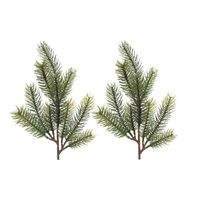 12x Groene kersttakken / dennentakjes 36 cm kerstversiering