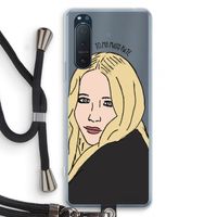 Mary Kate: Sony Xperia 5 II Transparant Hoesje met koord