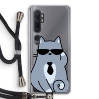 Cool cat: Xiaomi Mi Note 10 Transparant Hoesje met koord