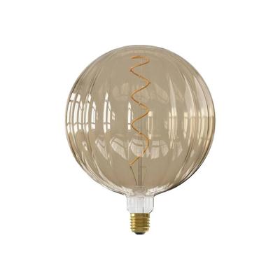 Leen Bakker - Calex Dijon LED-lichtbron - Amber - 4W - Dimbaar - Glas - Oranje - H25 Cm