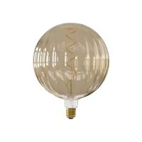 Leen Bakker - Calex Dijon LED-lichtbron - Amber - 4W - Dimbaar - Glas - Oranje - H25 Cm
