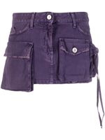 The Attico minijupe Fay en jean - Violet