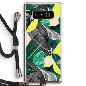 Fantasie jungle: Samsung Galaxy Note 8 Transparant Hoesje met koord
