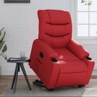 Sta-op-stoel kunstleer rood