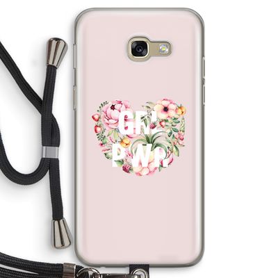 GRL PWR Flower: Samsung Galaxy A5 (2017) Transparant Hoesje met koord