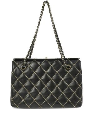 CHANEL Pre-Owned sac porté épaule Wild Stitch (2000) - Noir