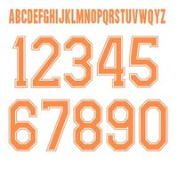 Holland WK 1974 Style Letters & Nummers (Uitshirt) - thumbnail