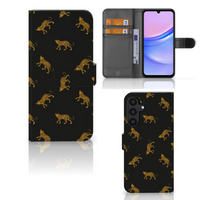 Telefoonhoesje met Pasjes voor Samsung Galaxy A15 Leopards