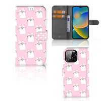 iPhone 14 Pro Max Telefoonhoesje met Pasjes Sleeping Cats