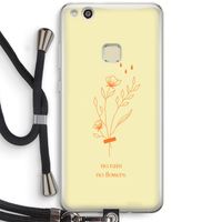 No rain no flowers: Huawei Ascend P10 Lite Transparant Hoesje met koord