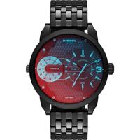 Diesel Heren Mega Chief quartz roestvrij staal chronograaf horloge kleur grijs DZ4329