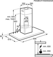 AEG X89264MI10 Muurmontage Roestvrijstaal 685 m³/uur C - thumbnail