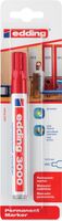 Edding permanent marker 3000 rood, op blister