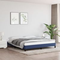 Bedframe stof blauw 160x200 cm