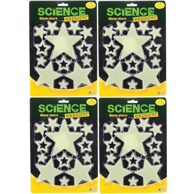 Glow in the Dark sterren - 42x stuks - plafond en muur - Heelal stickers