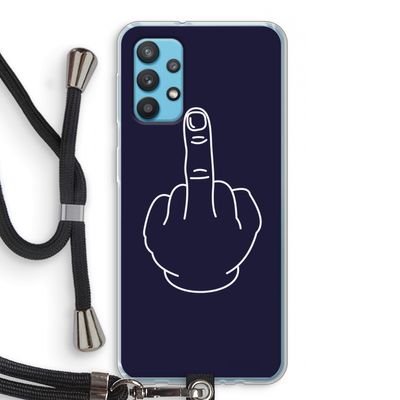 F**k U: Samsung Galaxy A32 4G Transparant Hoesje met koord