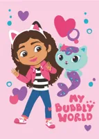 Gabby&apos;s Dollhouse fleece plaid my Bubble 100x150 cm