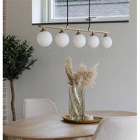 House Nordic - Hanglamp Halifax Messing 150cm - thumbnail