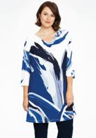 Yoek Tuniek wide bottom waterval VIVIAN | Blauw | Maat 54/56
