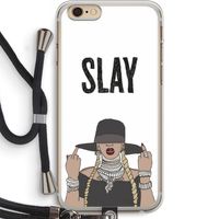 Slay All Day: iPhone 6 PLUS / 6S PLUS Transparant Hoesje met koord
