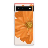 Orange Ellila flower: Google Pixel 6 Transparant Hoesje