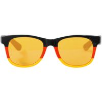 Blues type verkleed bril zwart, rood en geel - thumbnail