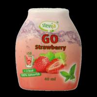 SteviJa Stevia limonadesiroop go strawberry 40 Milliliter