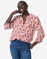 HEMA Damesblouse Bobbie bloemen lila (lila)