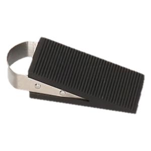 Benson Deurstopper/wig - rubber/RVS - 13 x 5 x 3 cm - deurklem - antislip onderkant