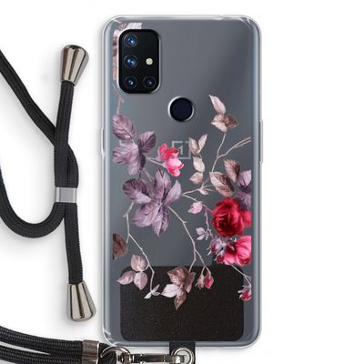 Mooie bloemen: OnePlus Nord N10 5G Transparant Hoesje met koord