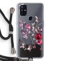 Mooie bloemen: OnePlus Nord N10 5G Transparant Hoesje met koord