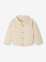 Drukknoop-overhemd voor baby zandbeige