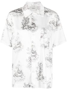 Coperni chemise Toile de Jouy en satin - Blanc