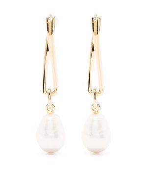 Missoma boucles d'oreilles pendantes à perles baroques