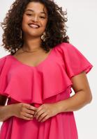 Yoek Jurk Swing met ruches SOFT | Roze | Maat 58/60