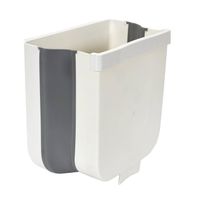 Afvalbakje Opvouwbaar voor Keukenkast deur 8 liter 9x25x29 cm - thumbnail